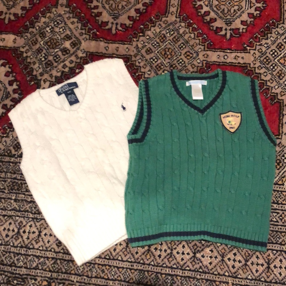 Polo and Janie and Jack 3T sweater vests